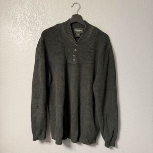 Eddie Bauer Men’s 100% Cotton Sweater size XL Dark Green